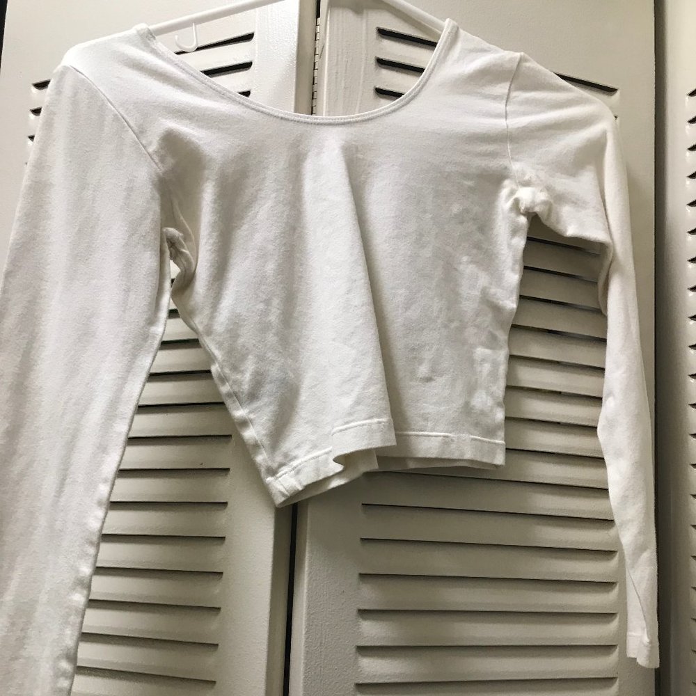 Long Sleeve Fitted Crop Top